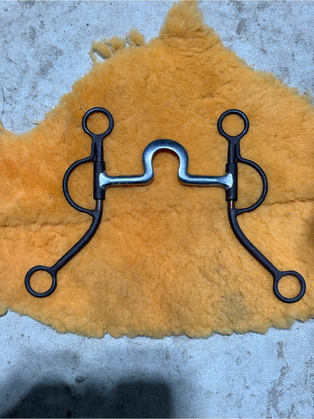 Handmade spoon port western curb bits